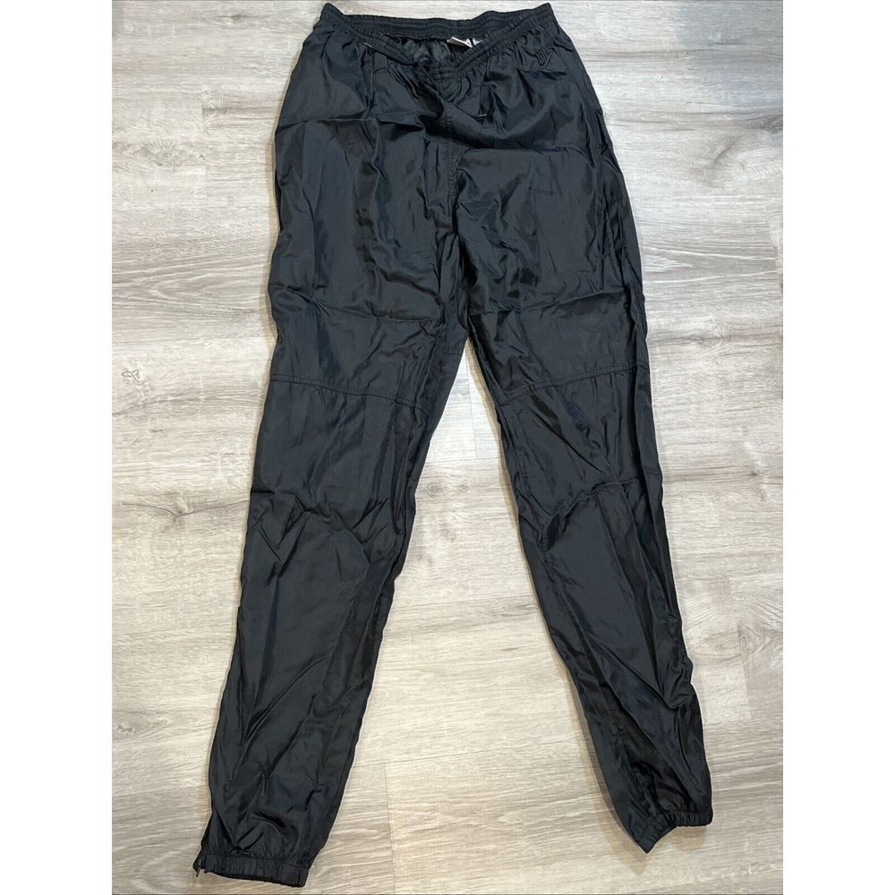 Nike VTG‎ 90s Grey Tag Windpants Track Pants Ankle Zip Unlined Black XL 1990s